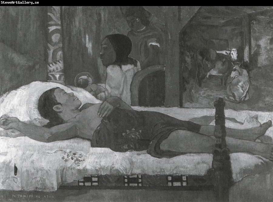 Paul Gauguin Die Geburt-Te Tamari no atua